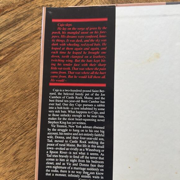 Stephen King Cujo Hardcover 1st Edition 1st Print Viking Press 625 Madison 1981 - Picture 5 of 7